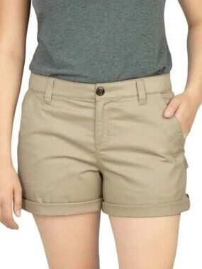 Boston Traders Women's Roll Cuff Shorts (Tan, 16)